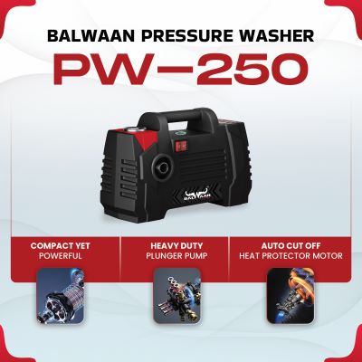 Balwaan Electric Pressure Washer Lightweight PW-250