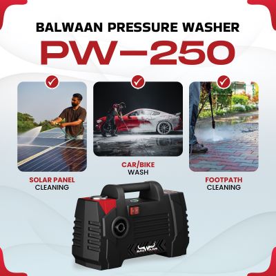 Balwaan Electric Pressure Washer Lightweight PW-250