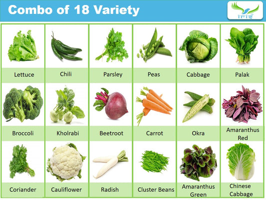 Iris Combo Kitchen Garden Pack (18 Vegetable Varieties)