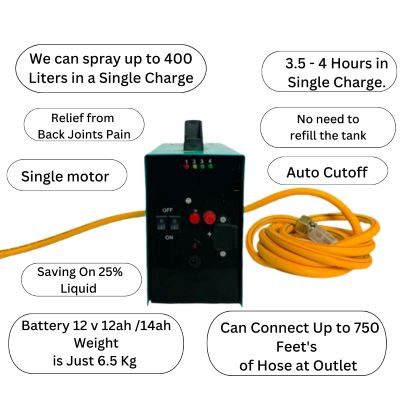 Pallav Multipurpose Solar Sprayer PSV4 with 100 meter Hose Pipe
