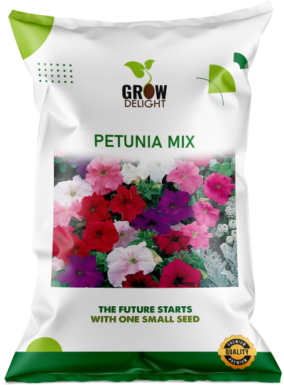 Grow Delight Imported Petunia Mix - 200 seeds