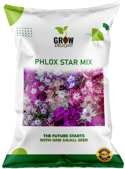 Grow Delight Imported Phlox Star Mix - 300 seeds