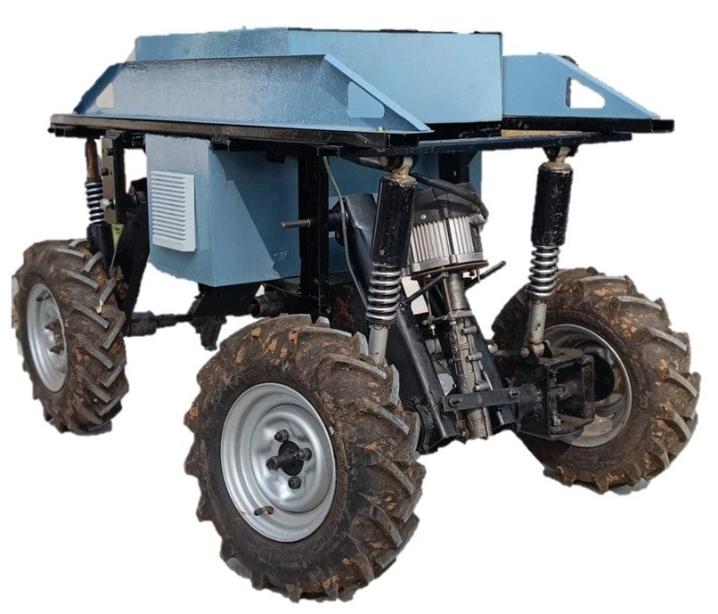 MEVA Electric Vehicle + Seeder Attachment