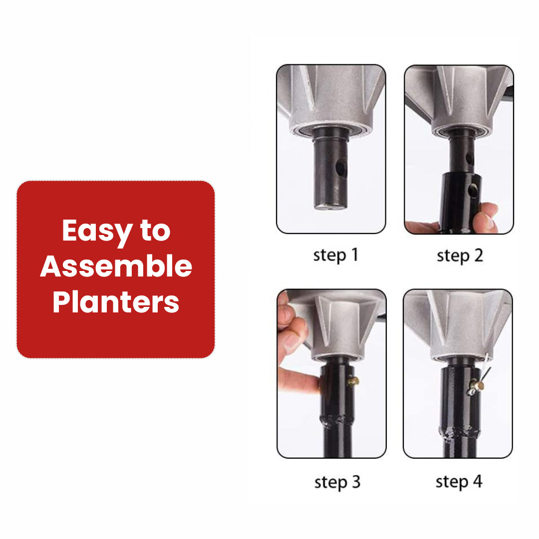 Earth Auger Planter 12 inch Single Spiral PT-12