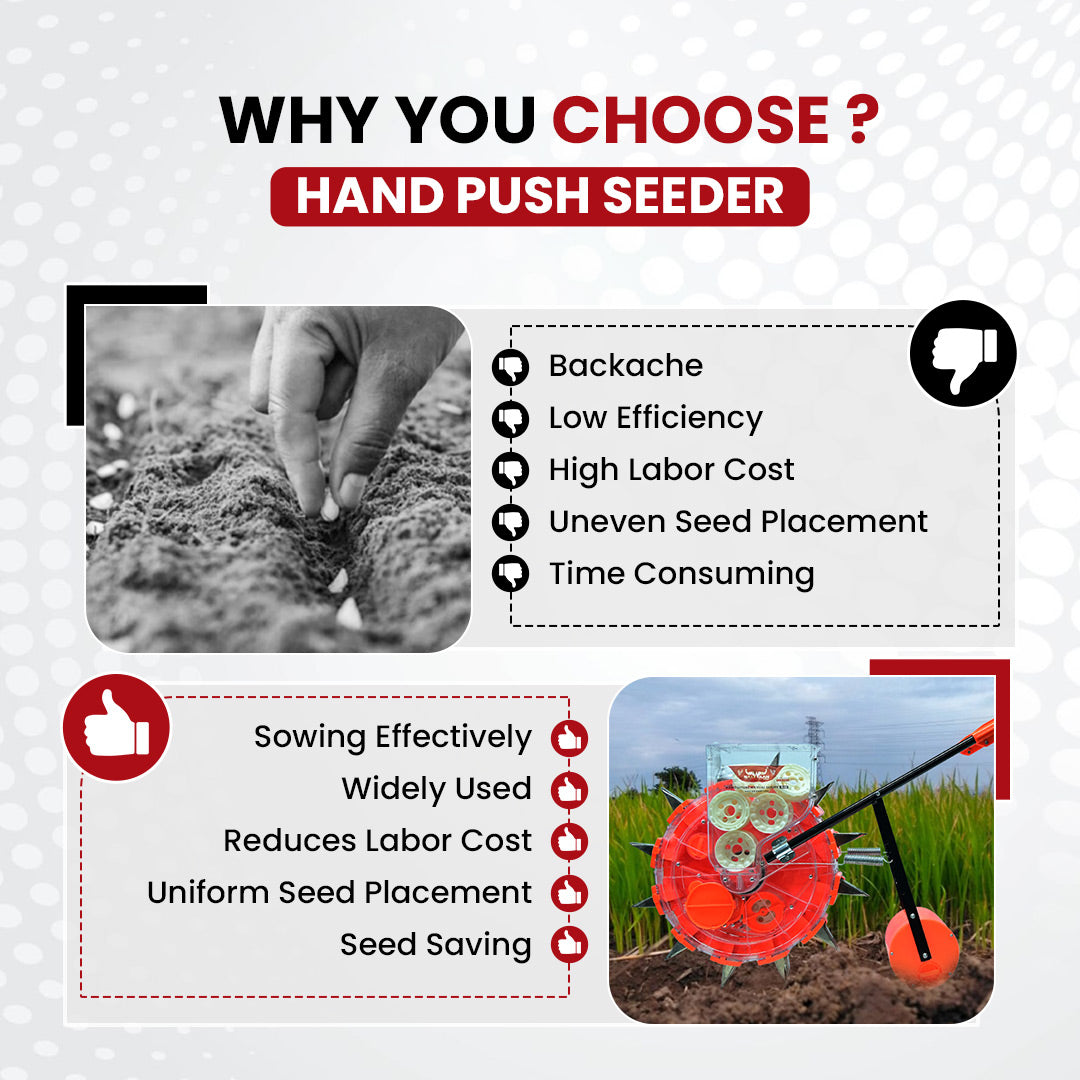 Balwaan Krishi Agricultural Manual Seeder | Long Teeth12T | S-12