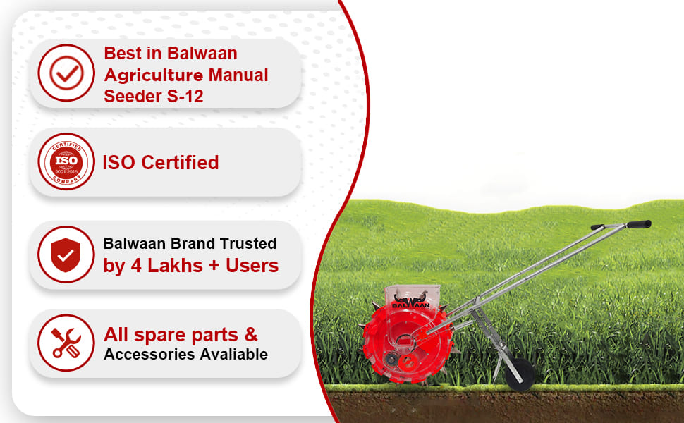 Balwaan Krishi Agricultural Manual Seeder | Long Teeth12T | S-12