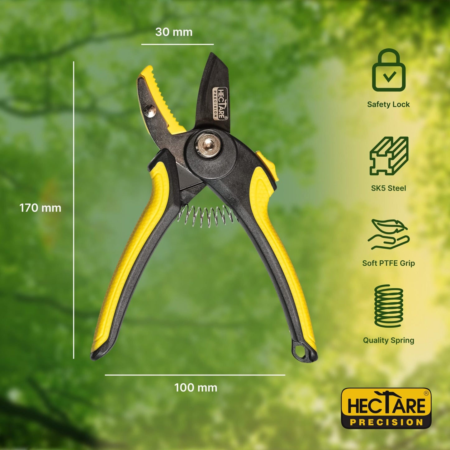 Hectare Small Anvil Secateur Branch Cutter (Taiwan Made)