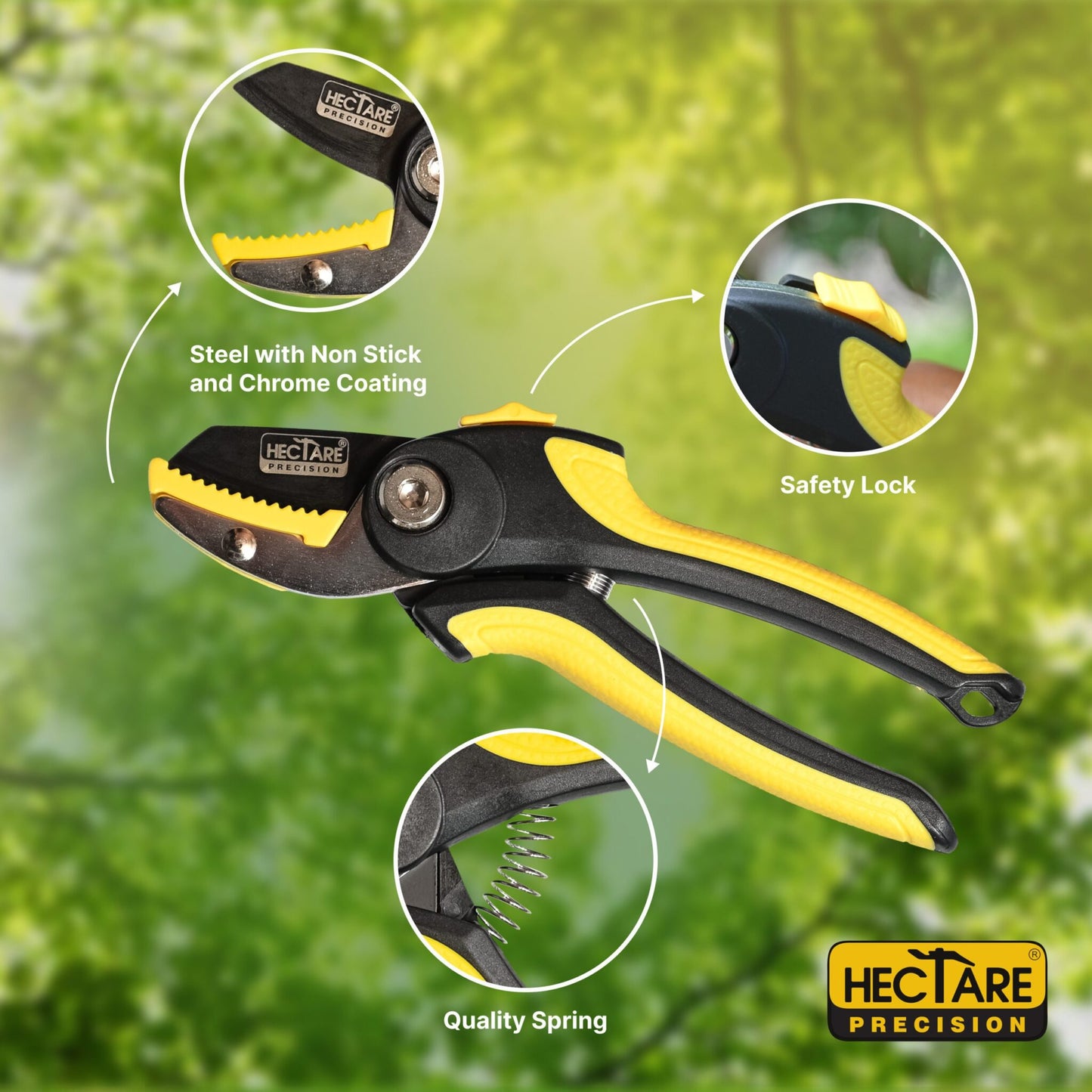 Hectare Small Anvil Secateur Branch Cutter (Taiwan Made)