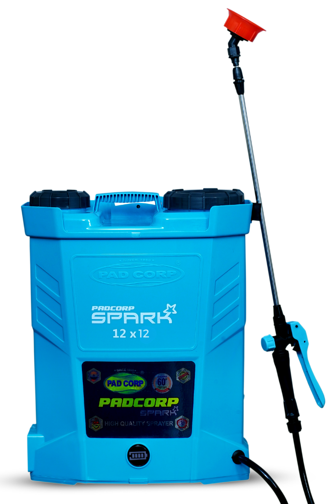 Pad Corp Spark Battery Operated Sprayer, 12 Volt x 12 Amp Battery - 16 Litre Tank Capacity