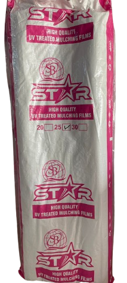 Mulching Film Star (Black & White) without Zigzag/Center Hole