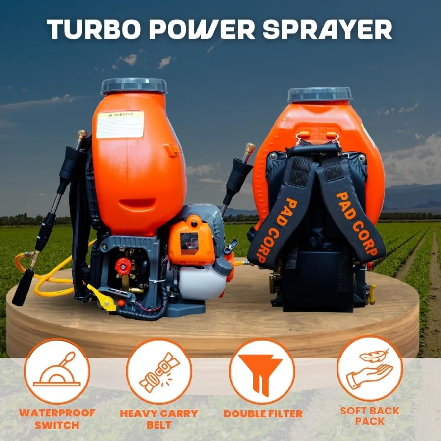 Pad Corp Suzo Flex | 4 Stroke Petrol Engine Operated Power Sprayer | 20 liter