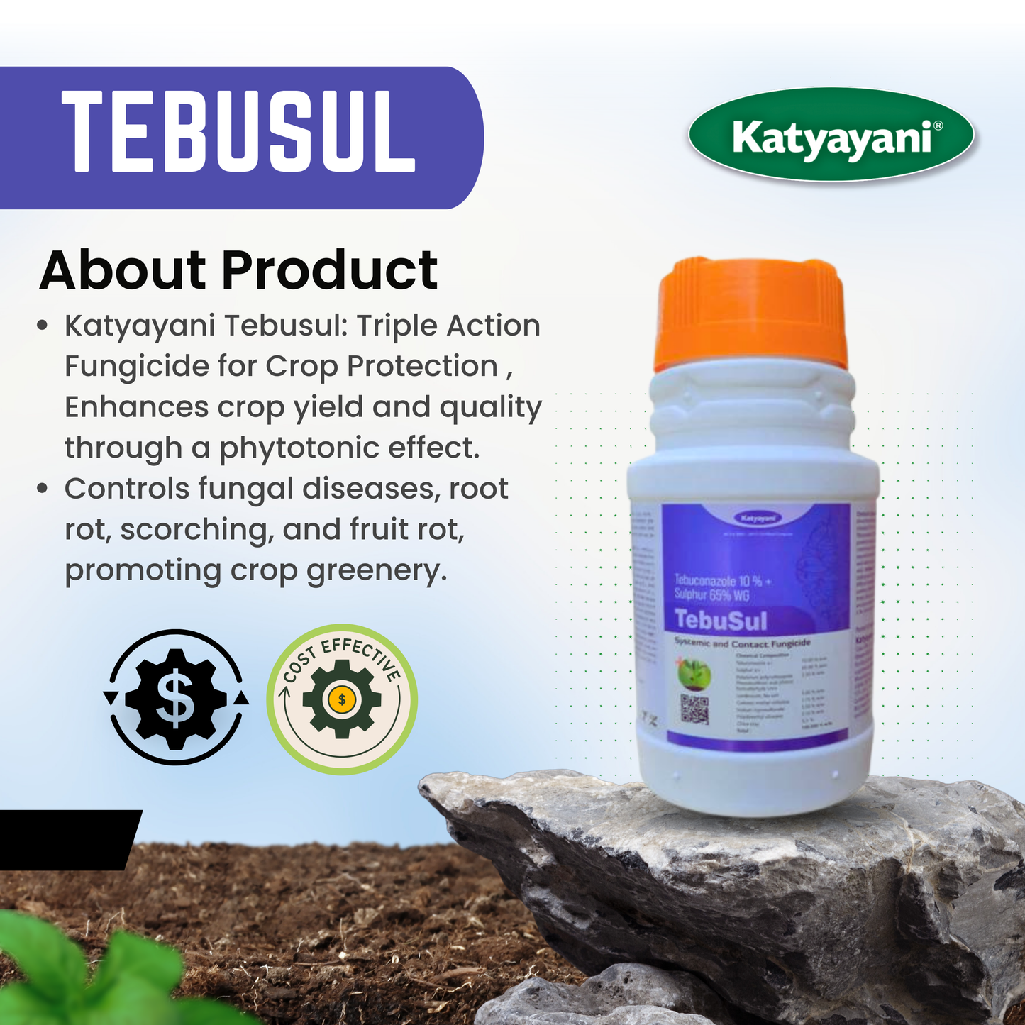 Katyayani Tebuconazole 10 % + Sulphur 65 % WG