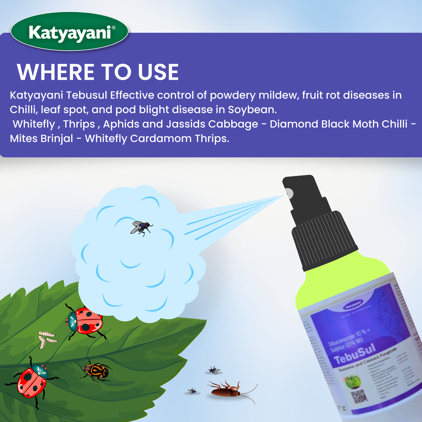 Katyayani Tebuconazole 10 % + Sulphur 65 % WG
