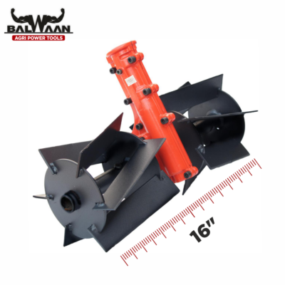 Balwaan Tiller Attachment 26mm Cross Type - Heavy (Black)