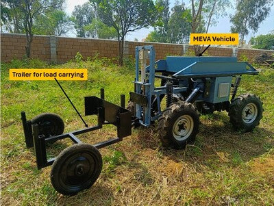 MEVA Electric Vehicle with 3 Attachments