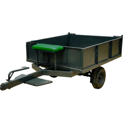 Krishi Raj Gen 3 Electric Tiller 1200W with Battery + Iron Wheel + Trolley with Breaks