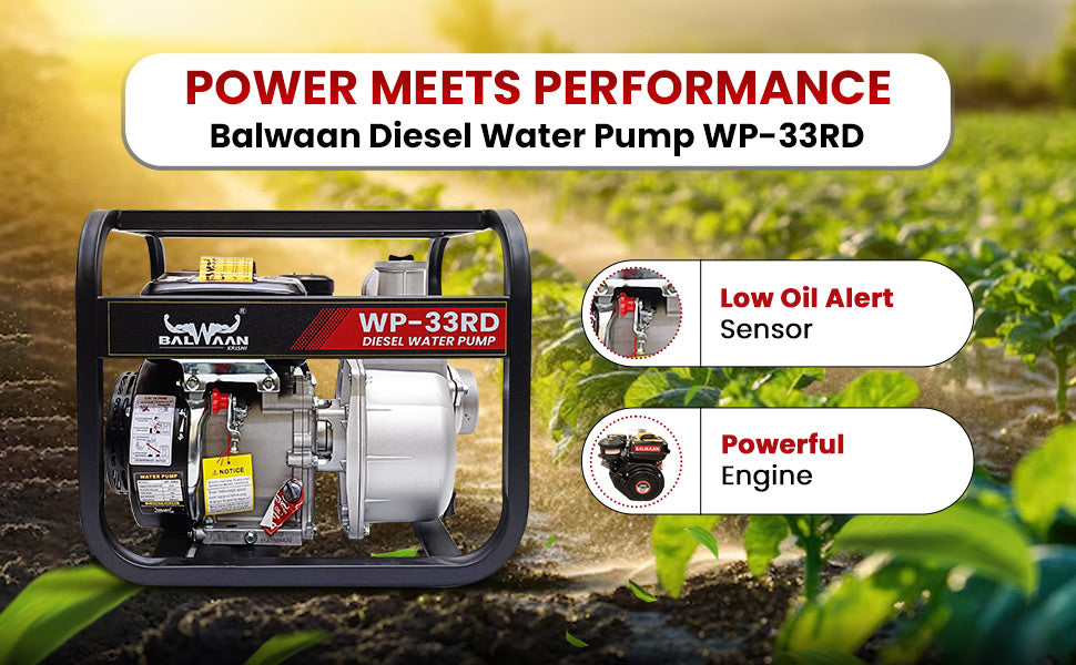 Balwaan Diesel Water Pump 7 HP WP-33RD