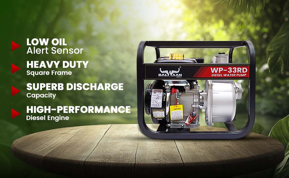 Balwaan Diesel Water Pump 7 HP WP-33RD