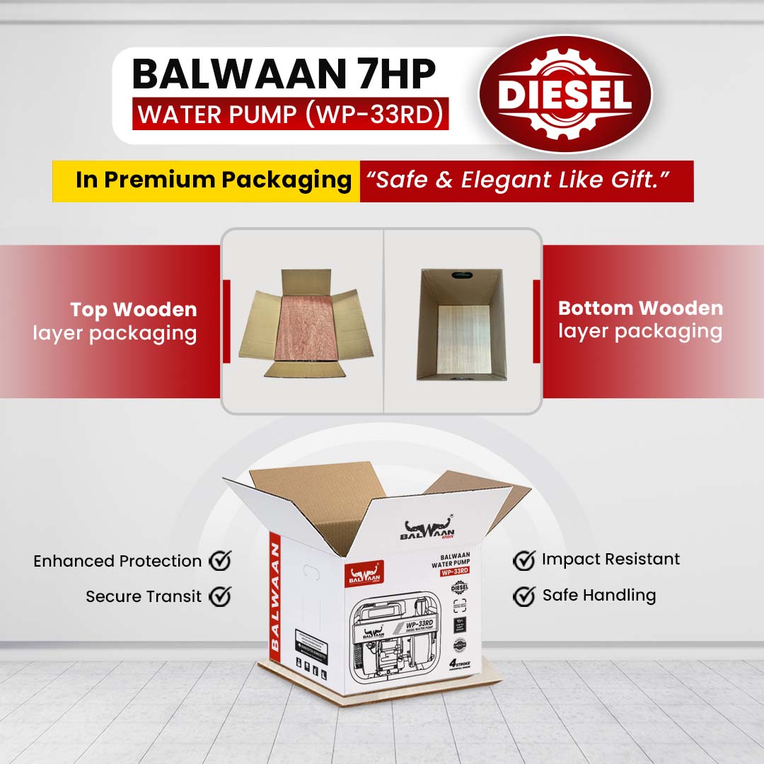 Balwaan Diesel Water Pump 7 HP WP-33RD