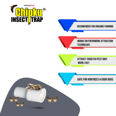 Chipku Pheromone Funnel Trap with Spodoptera Litura Lure (Combo Pack of 10)